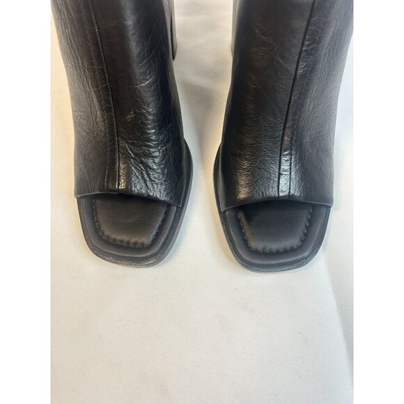 Sofft Safire Mule Black Size 7 Leather Slip On Block Heel Comfort Cushioned Boho - Picture 4 of 12